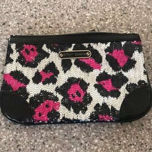 Betsey Johnson sequin clutch
